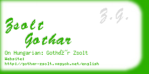 zsolt gothar business card